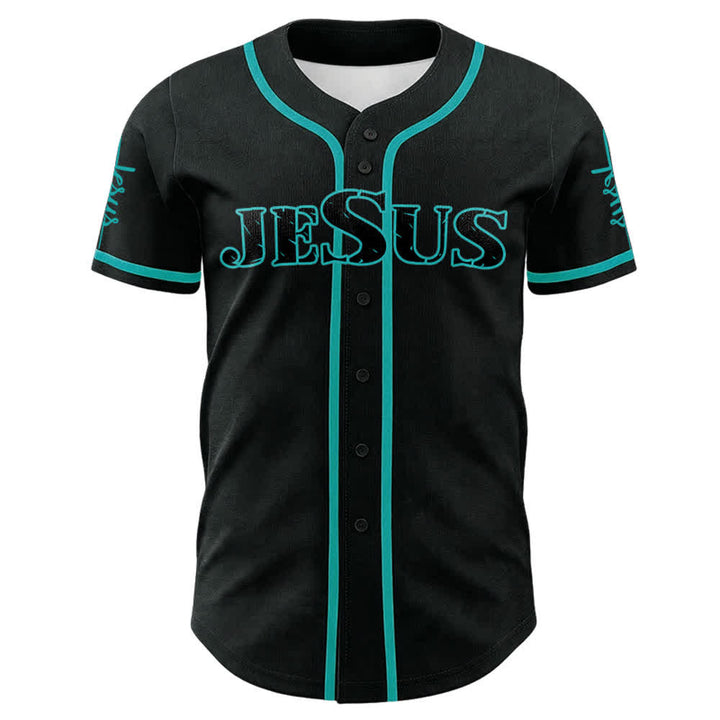 Christianartworkshop Jesus Cross Nail and Crown of Thorns Baseball Jersey - image 13