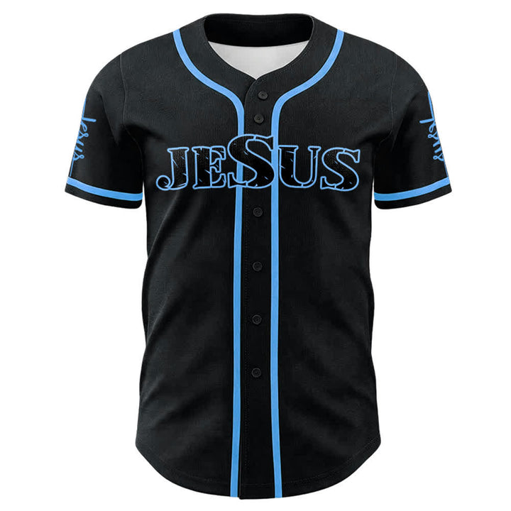 Christianartworkshop Jesus Cross Nail and Crown of Thorns Baseball Jersey - image 16