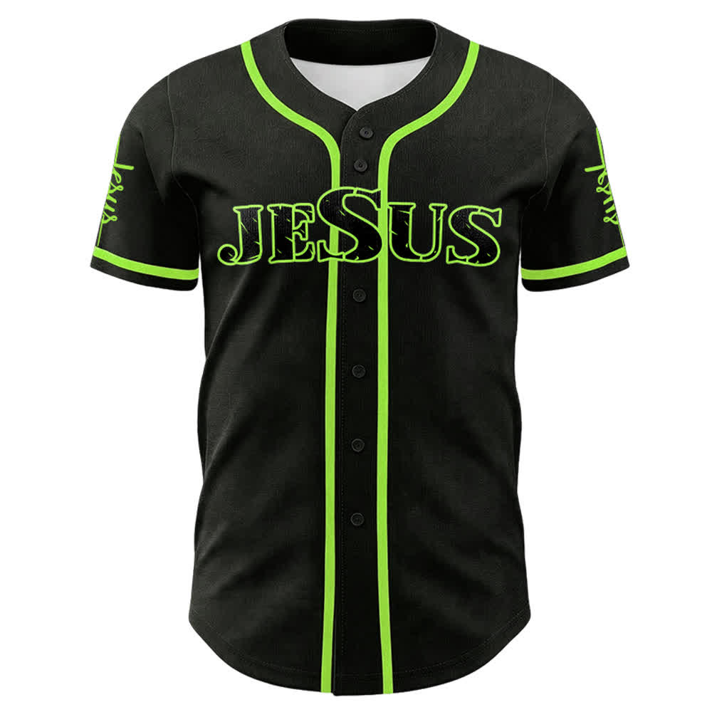 Christianartworkshop Jesus Cross Nail and Crown of Thorns Baseball Jersey - image 23