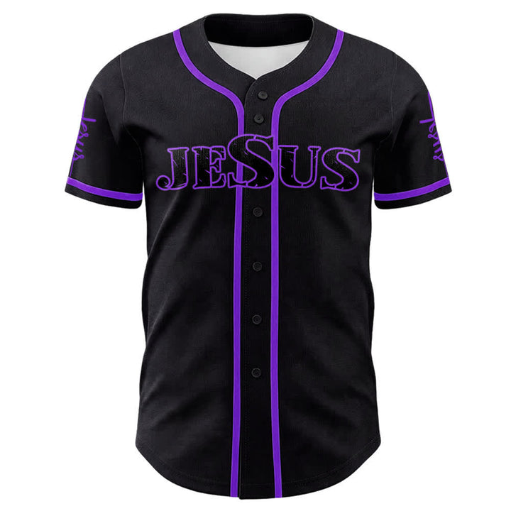 Christianartworkshop Jesus Cross Nail and Crown of Thorns Baseball Jersey - image 26