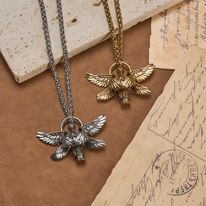 Christianartworkshop Six-Winged Seraph Angel Pendant Necklace: Timeless Emblem of Gentle Heavenly Guardianship - image 4
