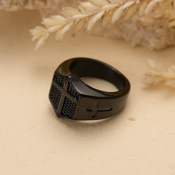 FREE Today: Shield Cross Embossed Signet Ring: Timeless Emblem of Unshakable Sacred Faith - image 10