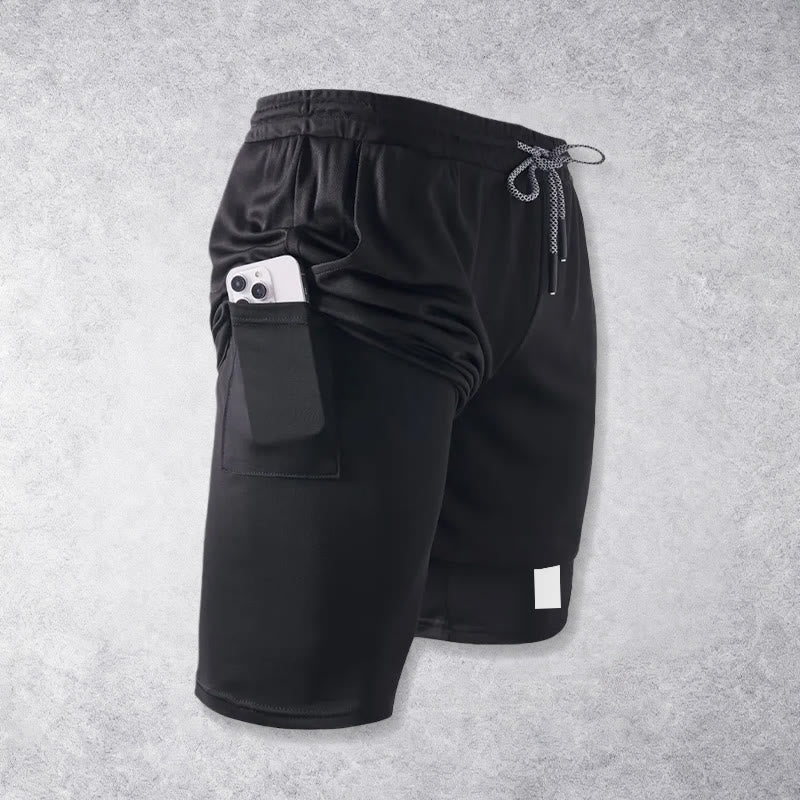 Christianartworkshop Two-Tier Layered Athletic Shorts Dual Different Cross Symbol Devotional Shorts - image 13