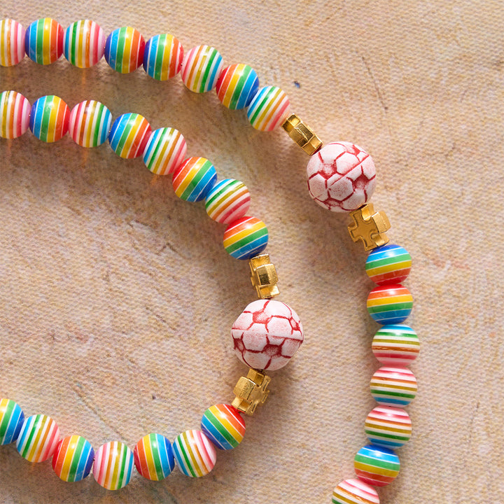 FREE Today: Rainbow Soccer Bead with Holy Grail & Monstrance Prayer Rosary - image 5