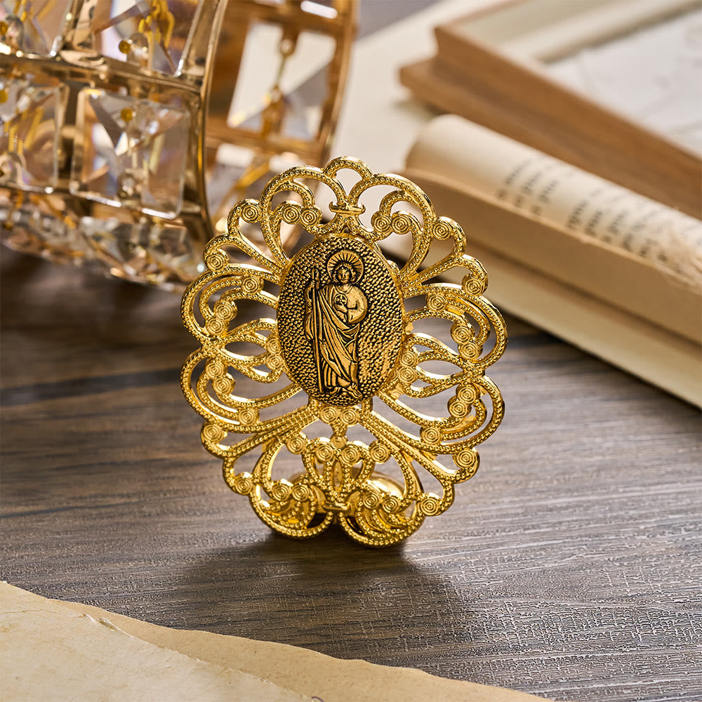 FREE Today: Filigree Frame Assorted Holy Portrait Desktop Ornament: A Daily Symbol of Gentle Heavenly Mercy - Our Lady & Infant Jesus - image 3