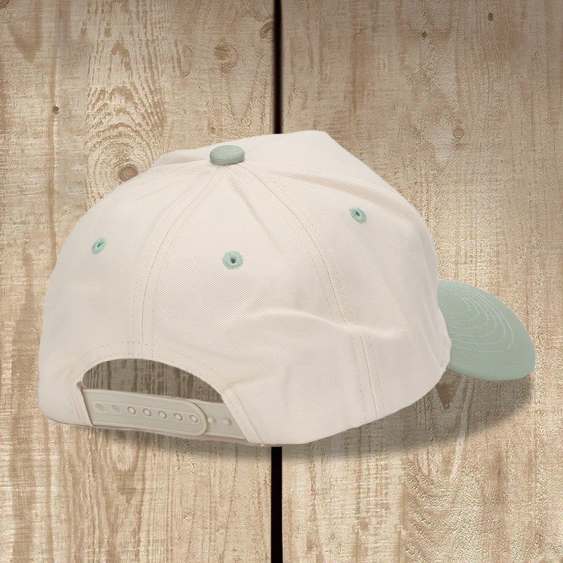 Christianartworkshop Faith Can Move Mountains Cursive Script Mountain Outline Front Embroidery Two Tone Adjustable Baseball Cap - image 5