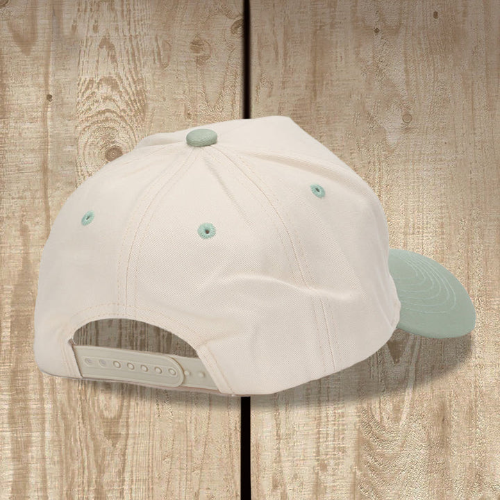 Christianartworkshop Faith Can Move Mountains Cursive Script Mountain Outline Front Embroidery Two Tone Adjustable Baseball Cap - image 5