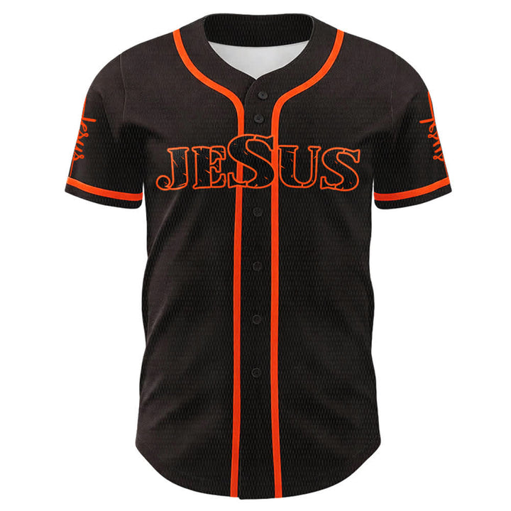 Christianartworkshop Jesus Cross Nail and Crown of Thorns Baseball Jersey - image 11