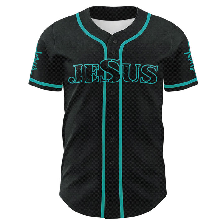 Christianartworkshop Jesus Cross Nail and Crown of Thorns Baseball Jersey - image 14