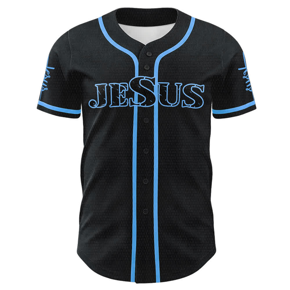 Christianartworkshop Jesus Cross Nail and Crown of Thorns Baseball Jersey - image 17