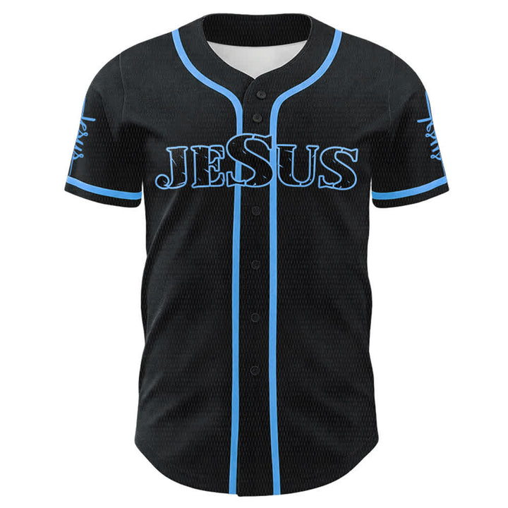 Christianartworkshop Jesus Cross Nail and Crown of Thorns Baseball Jersey - image 17