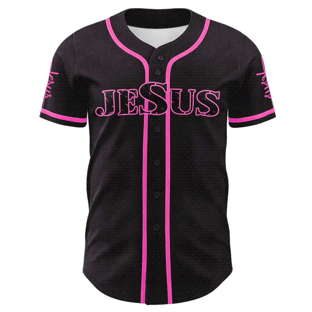 Christianartworkshop Jesus Cross Nail and Crown of Thorns Baseball Jersey - image 20