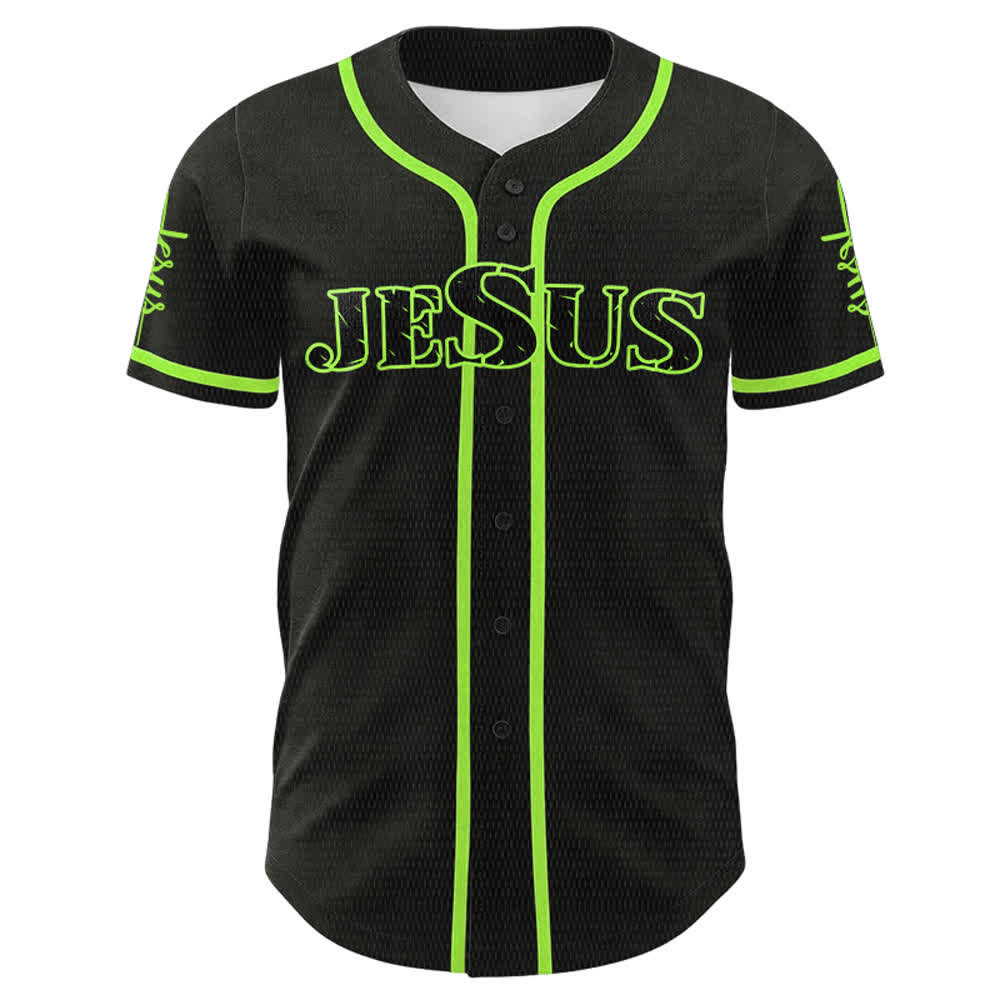 Christianartworkshop Jesus Cross Nail and Crown of Thorns Baseball Jersey - image 23