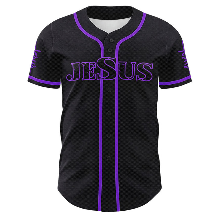 Christianartworkshop Jesus Cross Nail and Crown of Thorns Baseball Jersey - image 26