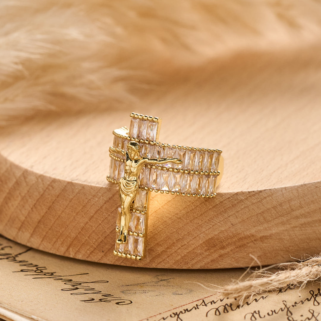 FREE Today: Compact Sculpted Crucifix Ring: Timeless Emblem of Unshakable Sacred Faith - image 9