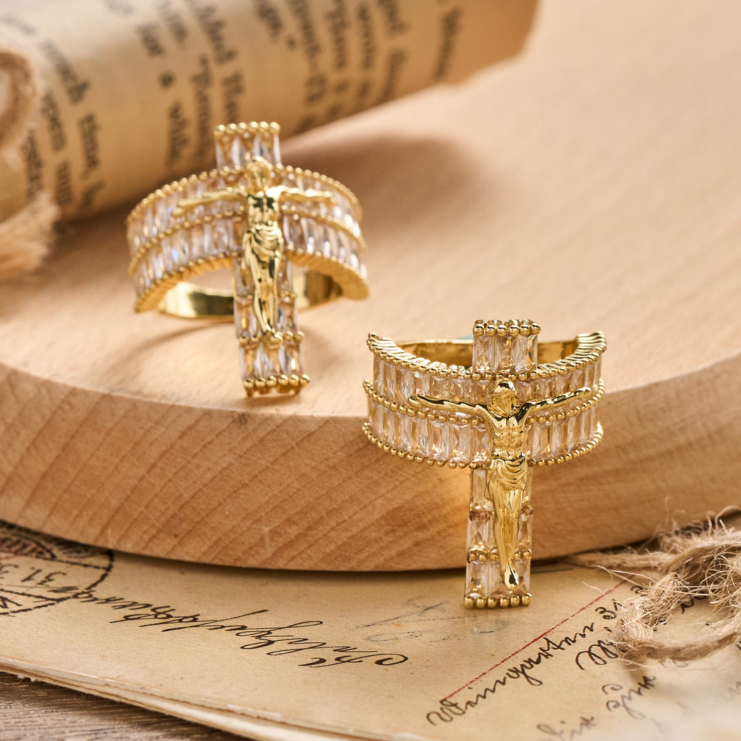 FREE Today: Compact Sculpted Crucifix Ring: Timeless Emblem of Unshakable Sacred Faith - image 5