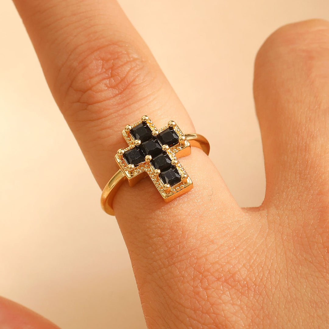 Christianartworkshop Multi-Tone Framed Cross Adjustable Faith Ring: Timeless Emblem of Unshakable Sacred Faith - image 14