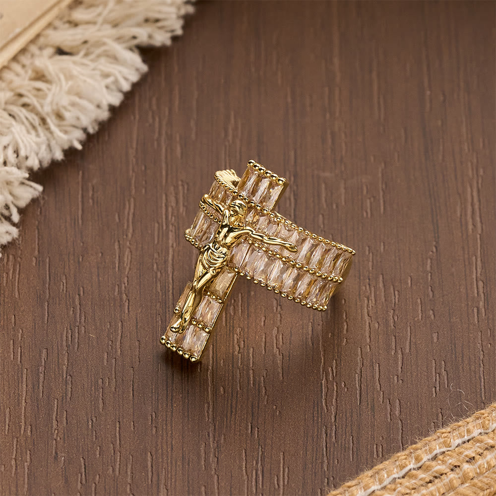 FREE Today: Compact Sculpted Crucifix Ring: Timeless Emblem of Unshakable Sacred Faith - image 2