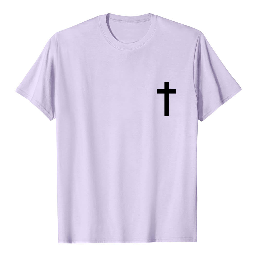 Christianartworkshop Front Cross Back Vertical Distressed JESUS The Way The Truth The Life Premium Short Sleeve T-Shirt - image 13