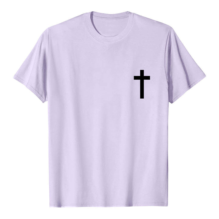 Christianartworkshop Front Cross Back Vertical Distressed JESUS The Way The Truth The Life Premium Short Sleeve T-Shirt - image 13