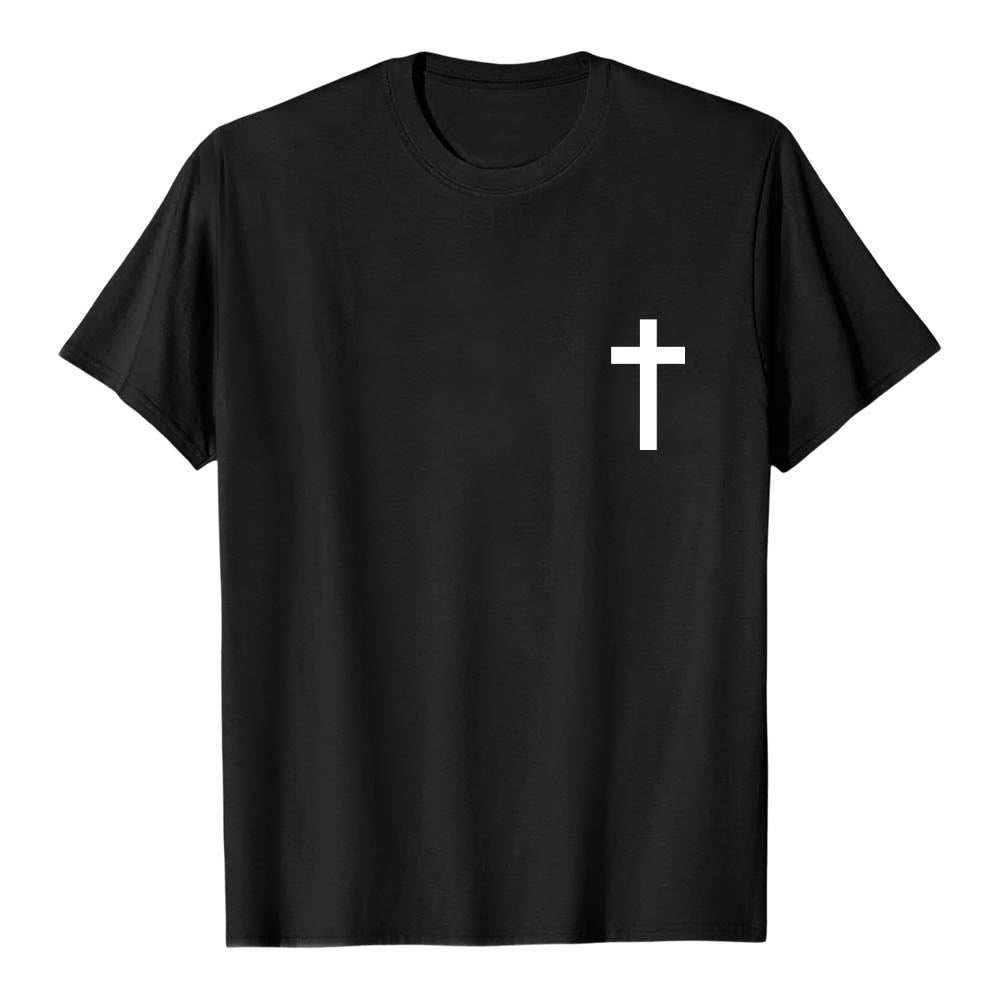Christianartworkshop Front Cross Back Vertical Distressed JESUS The Way The Truth The Life Premium Short Sleeve T-Shirt - image 16