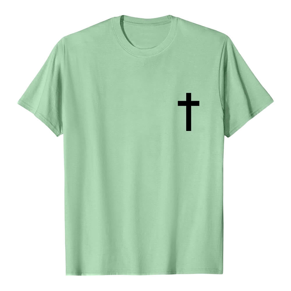 Christianartworkshop Front Cross Back Vertical Distressed JESUS The Way The Truth The Life Premium Short Sleeve T-Shirt - image 22