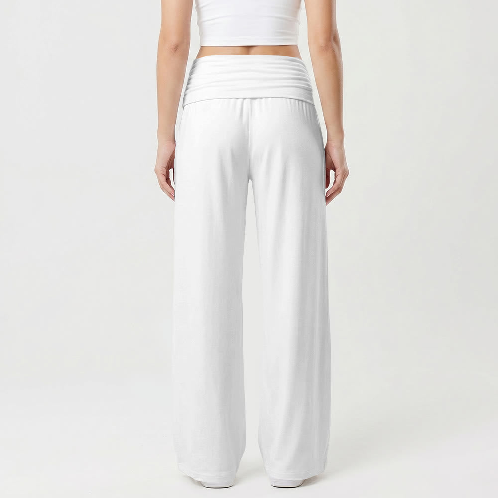 Christianartworkshop Heart Outline Faith Cursive Three Vertical Nail Cross Print Wide Leg Pants - image 11