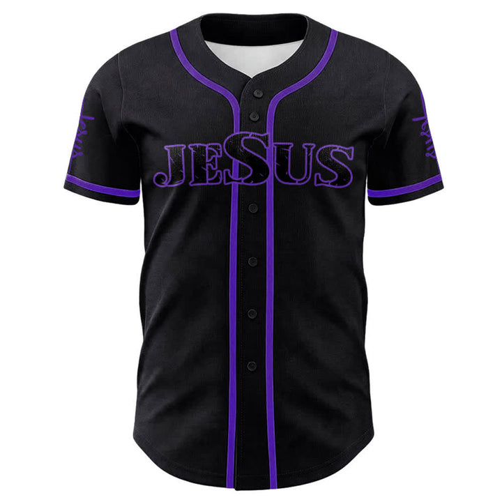 Christianartworkshop Jesus Cross Nail and Crown of Thorns Baseball Jersey - image 26