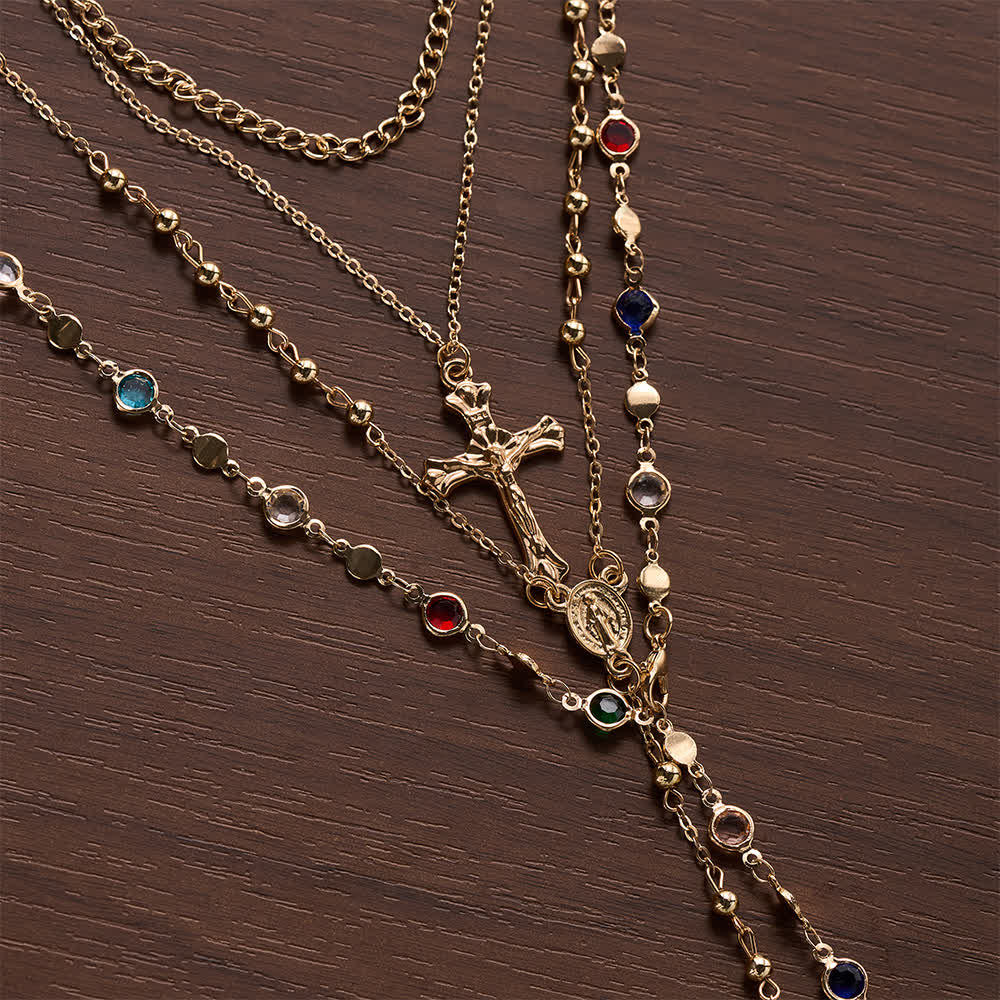 FREE Today: Layered Cross Necklace Set: Multistrand Faith & Fashion-Forward Expression - image 2