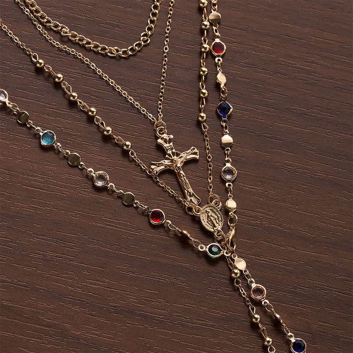 FREE Today: Layered Cross Necklace Set: Multistrand Faith & Fashion-Forward Expression - image 2