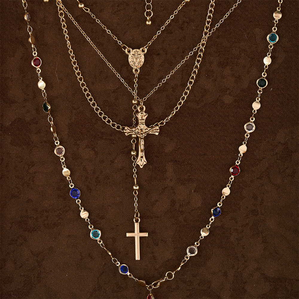 FREE Today: Layered Cross Necklace Set: Multistrand Faith & Fashion-Forward Expression - image 5