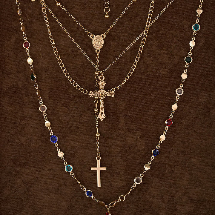 FREE Today: Layered Cross Necklace Set: Multistrand Faith & Fashion-Forward Expression - image 5