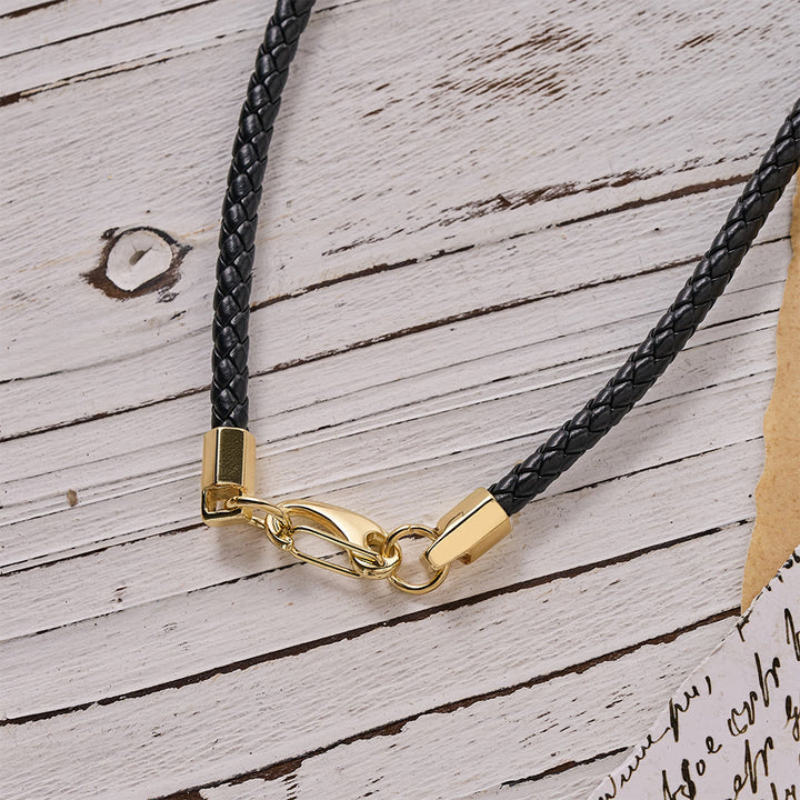 Christianartworkshop Luxury Style Crucifix Jesus Cross Black-gold Alloy Pendant Necklace - image 5