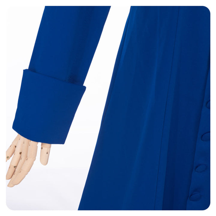 Christianartworkshop Women's Pastor Robe With Collar Cross Motif And Feminine Silhouette Women's Clergy Robe - image 17