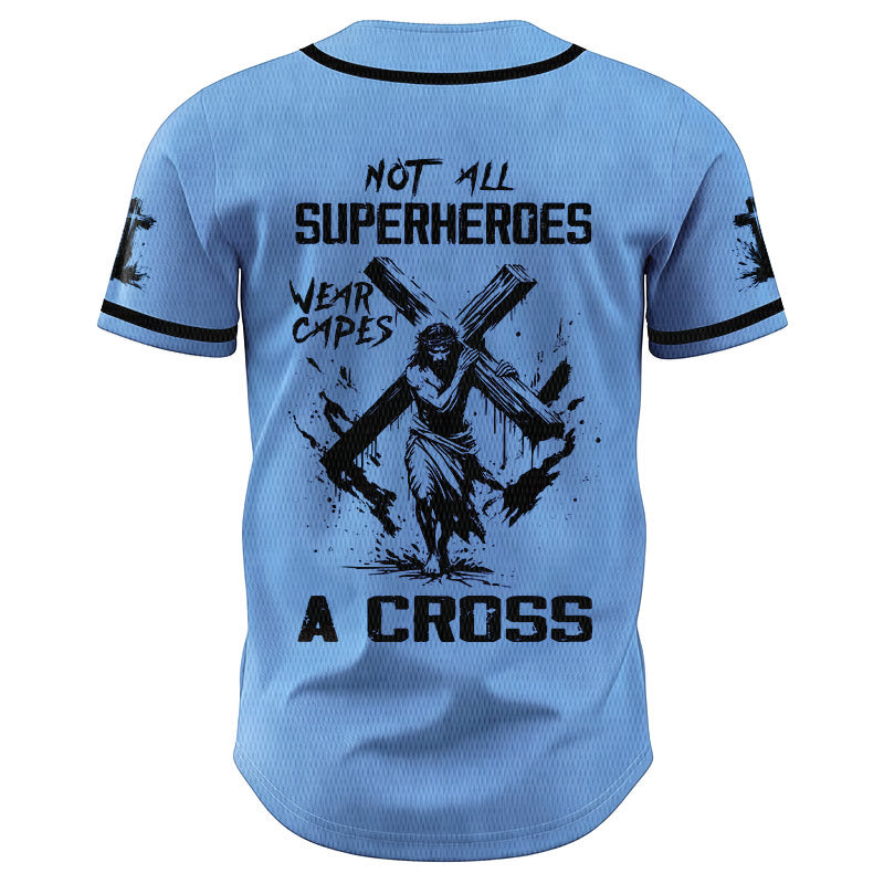 Christianartworkshop Not All Superheroes Wear Capes A Cross Unisex Baseball Jersey - image 34