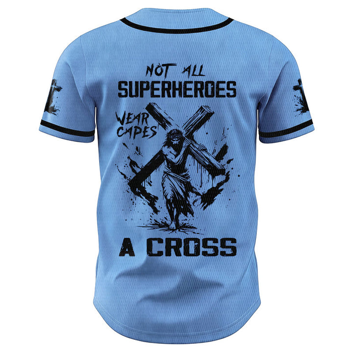 Christianartworkshop Not All Superheroes Wear Capes A Cross Unisex Baseball Jersey - image 34