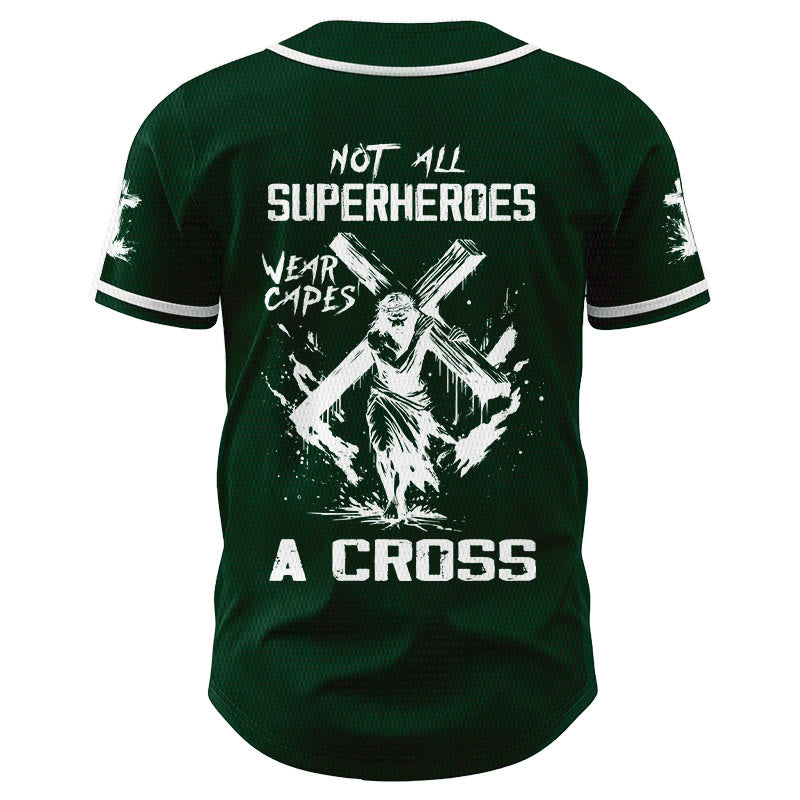 Christianartworkshop Not All Superheroes Wear Capes A Cross Unisex Baseball Jersey - image 48