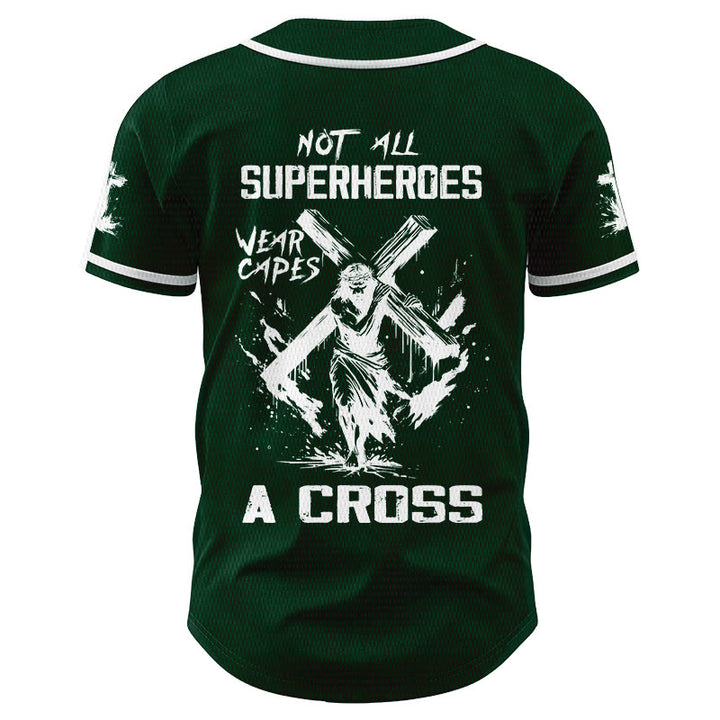 Christianartworkshop Not All Superheroes Wear Capes A Cross Unisex Baseball Jersey - image 48