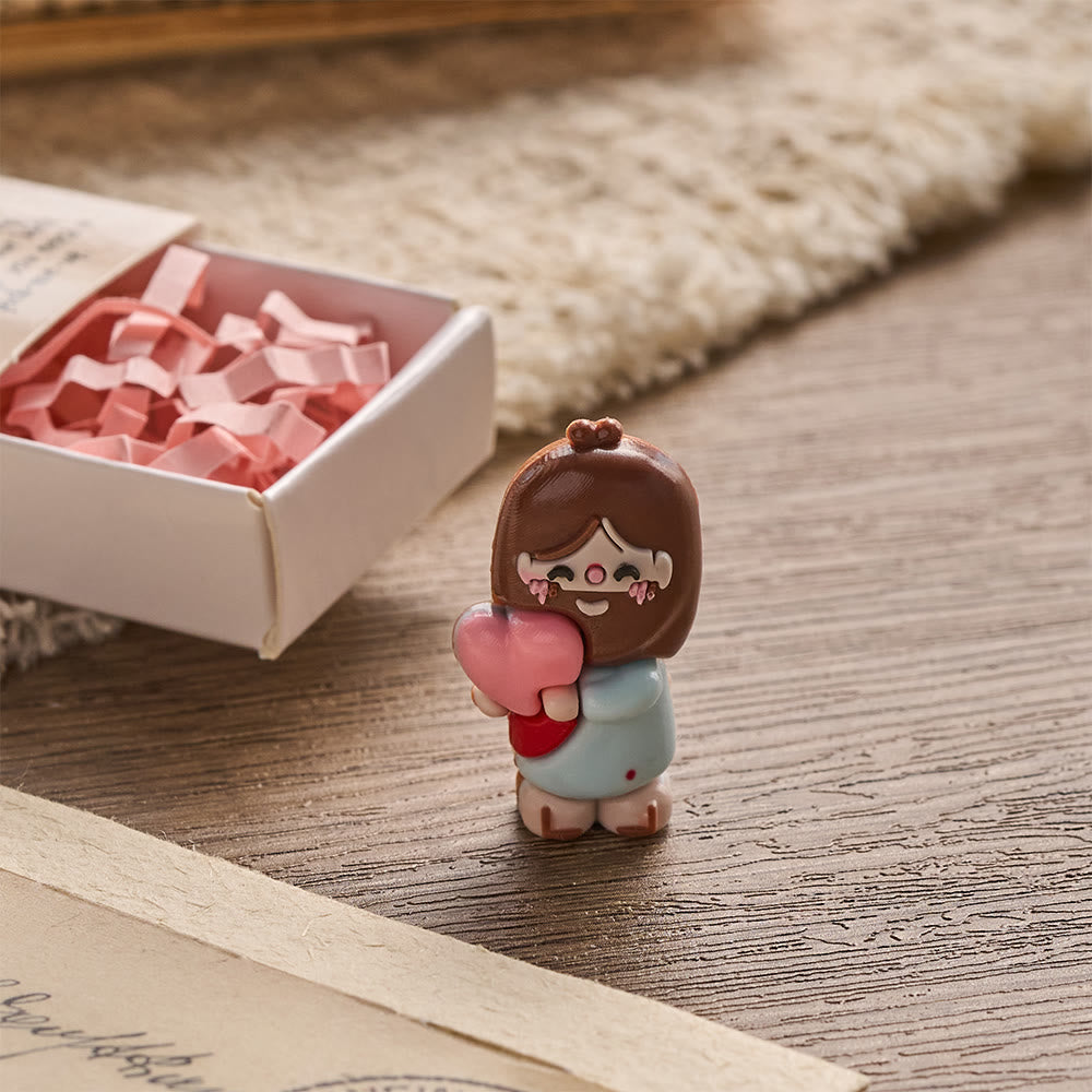 FREE Today: Mini Jesus Om Heart Holding Figurine 3 Pack Scripture Jesus Loves You Card Devotional Gift Set: A Symbol of Divine Joy & Faith - image 6