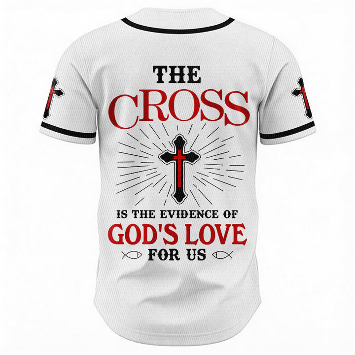 Christianartworkshop The Cross Is The Evidence Of God's Love Unisex Baseball Jersey - image 13