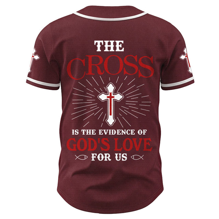Christianartworkshop The Cross Is The Evidence Of God's Love Unisex Baseball Jersey - image 34