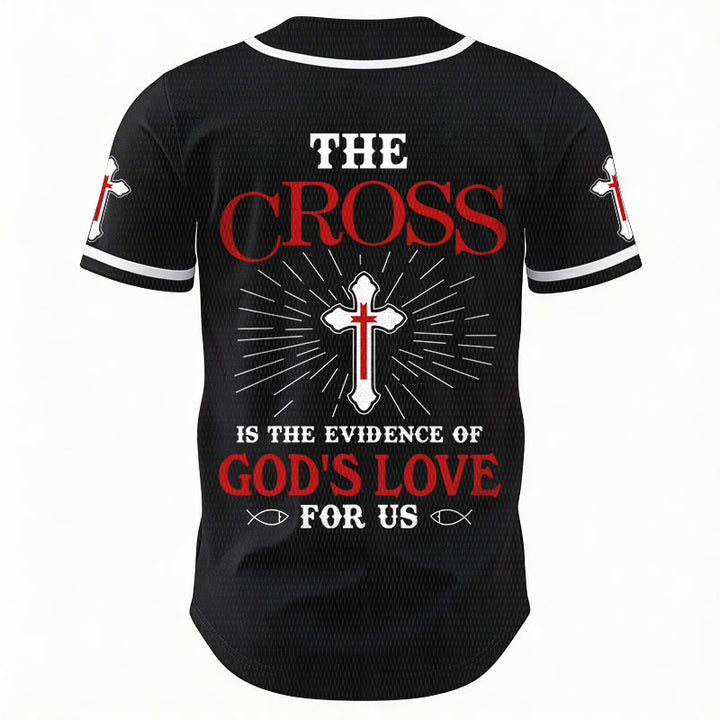 Christianartworkshop The Cross Is The Evidence Of God's Love Unisex Baseball Jersey - image 20