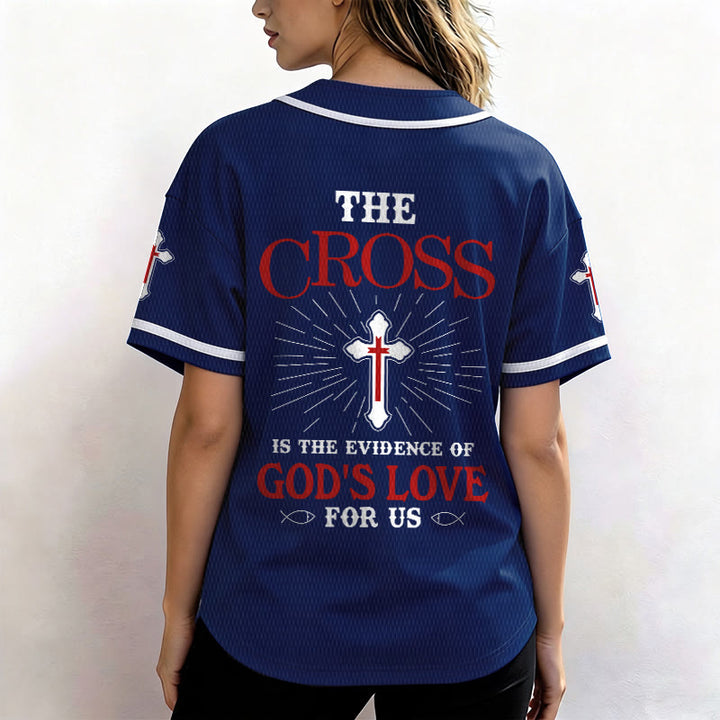 Christianartworkshop The Cross Is The Evidence Of God's Love Unisex Baseball Jersey - image 47