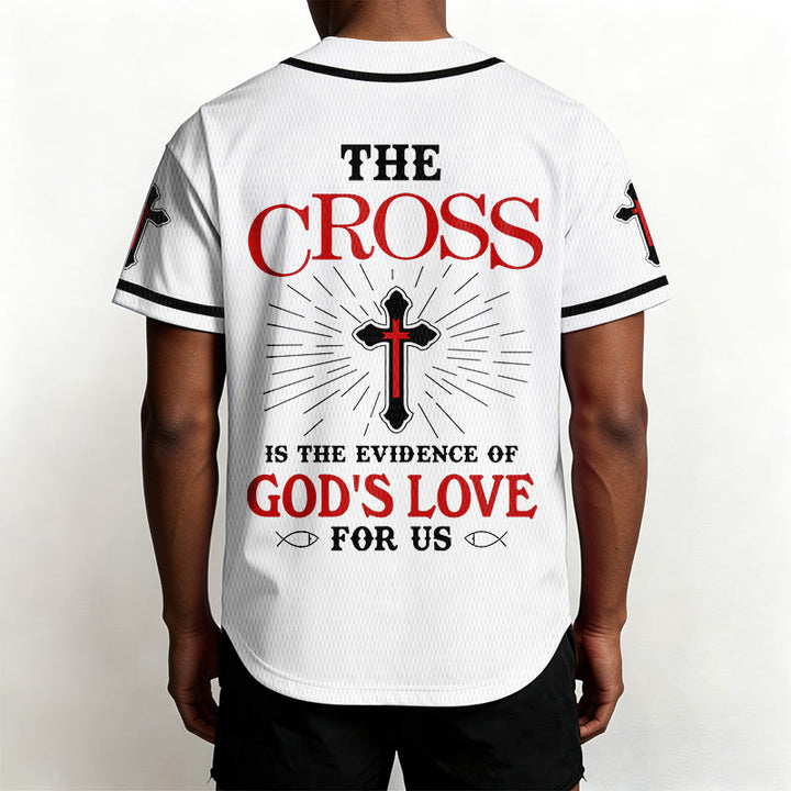 Christianartworkshop The Cross Is The Evidence Of God's Love Unisex Baseball Jersey - image 11