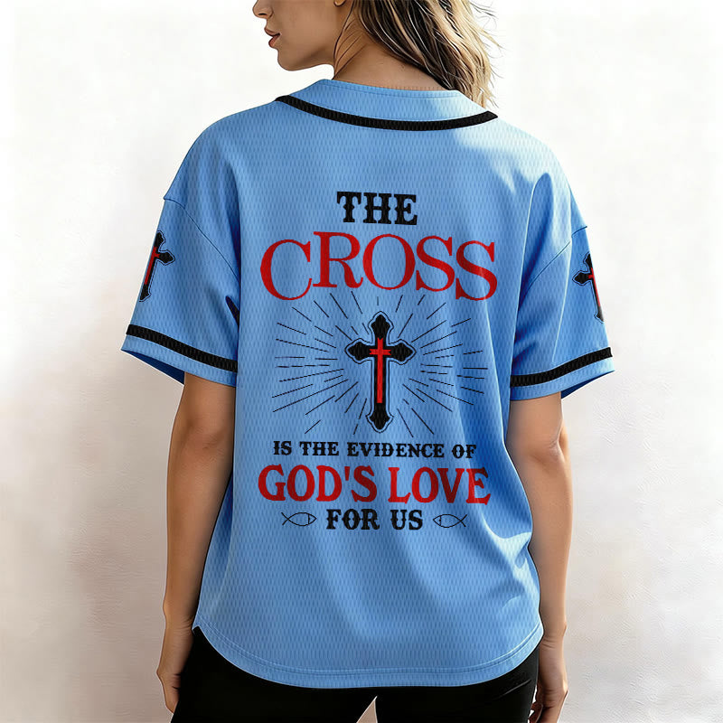 Christianartworkshop The Cross Is The Evidence Of God's Love Unisex Baseball Jersey - image 40