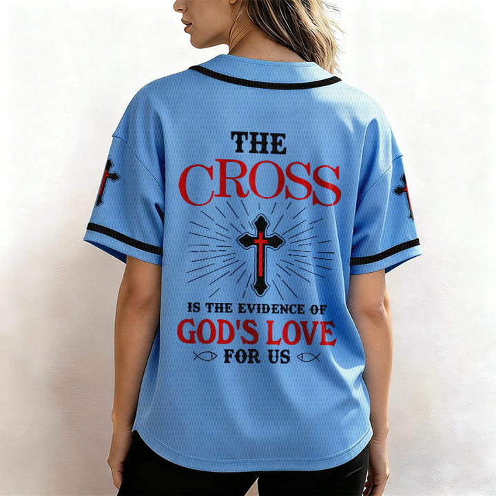 Christianartworkshop The Cross Is The Evidence Of God's Love Unisex Baseball Jersey - image 40