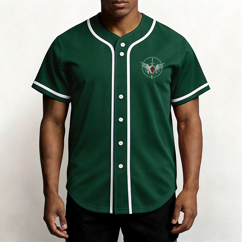 Christianartworkshop St.Michael Archangel Defend Us Unisex Baseball Jersey - image 44