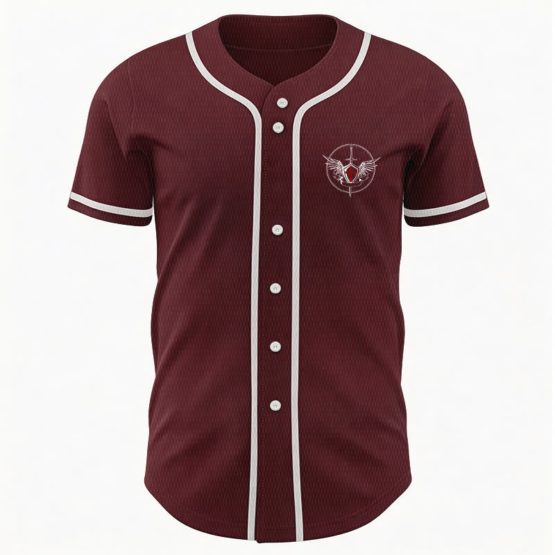 Christianartworkshop St.Michael Archangel Defend Us Unisex Baseball Jersey - image 22