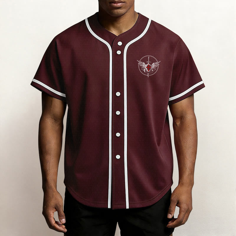 Christianartworkshop St.Michael Archangel Defend Us Unisex Baseball Jersey - image 23