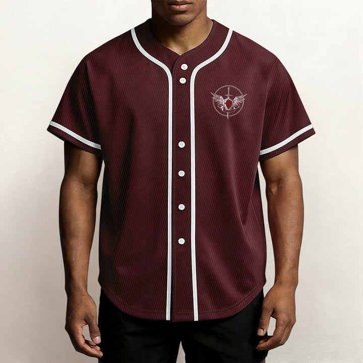 Christianartworkshop St.Michael Archangel Defend Us Unisex Baseball Jersey - image 23